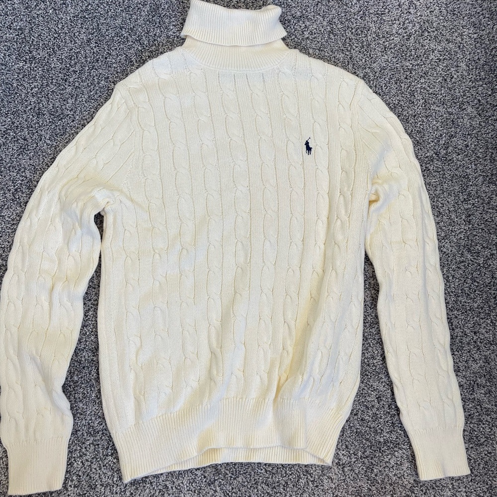 Ralph Lauren Ivory Turtleneck Sweater